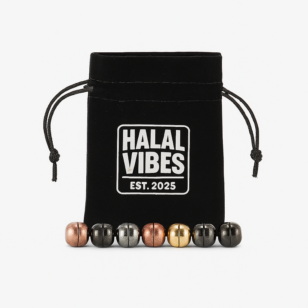 Halal Vibes Magnetic Hijab Pins – Premium 8-Piece Set with Velvet Pouch