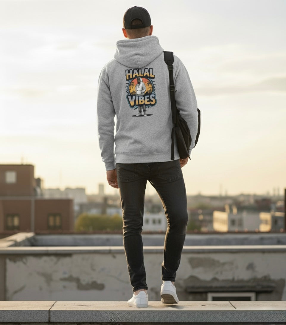 Light Grey Hoodie – Halal Vibes Essential