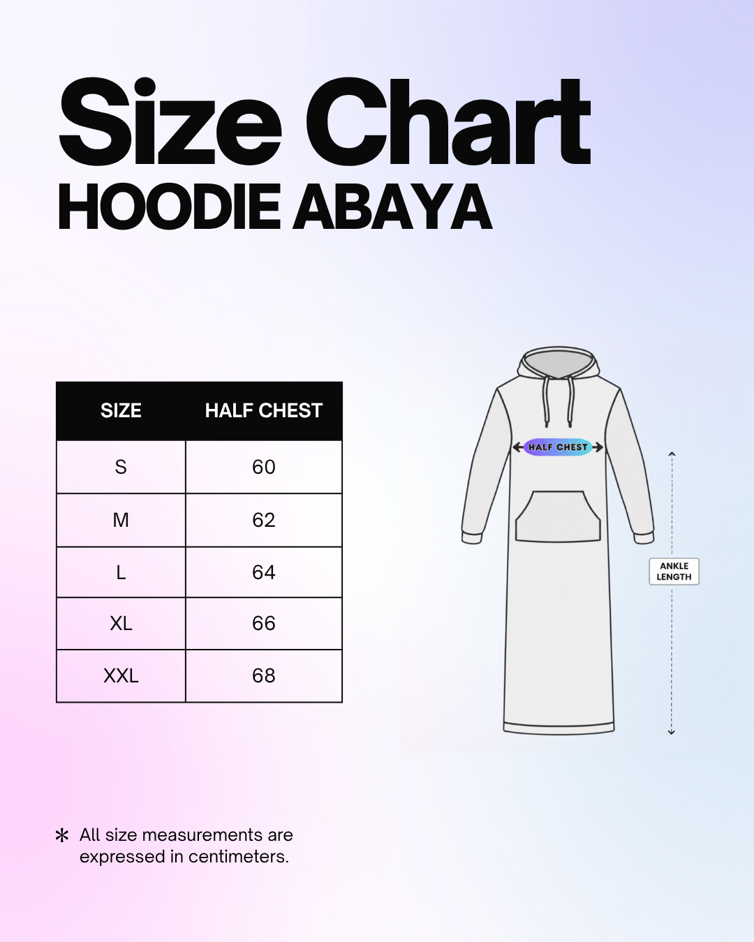 HV Tech-Fleece Hooded Abaya