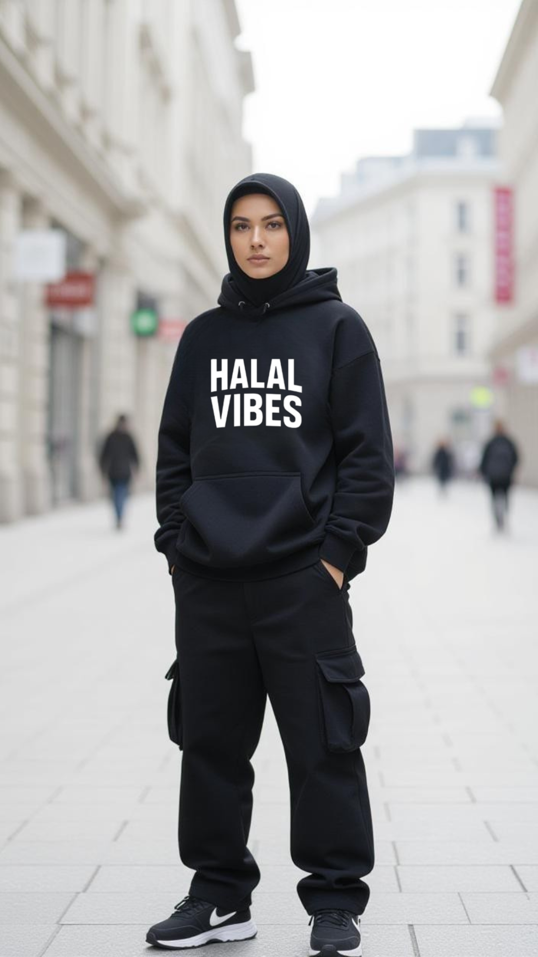 Halal Vibes Branded Hoodie - Premium Modest Fashion for ladies
