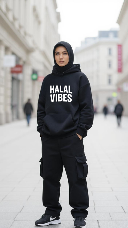 Halal Vibes Branded Hoodie - Premium Modest Fashion for ladies