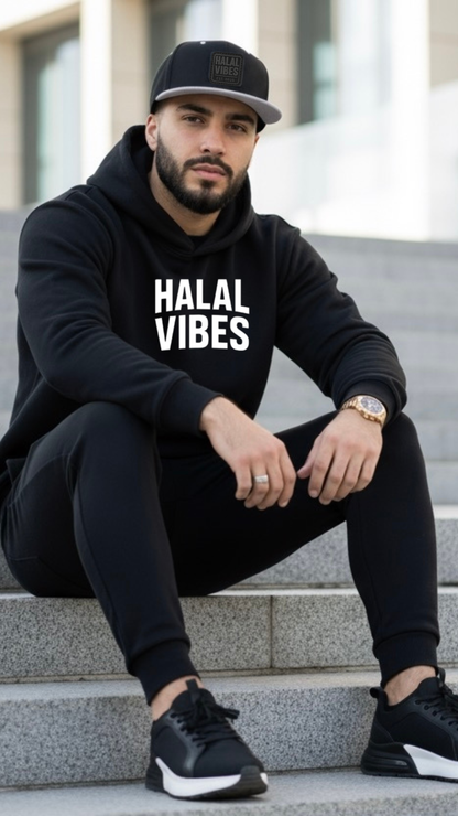 Halal Vibes Branded Hoodie - Premium Modest Fashion for Men