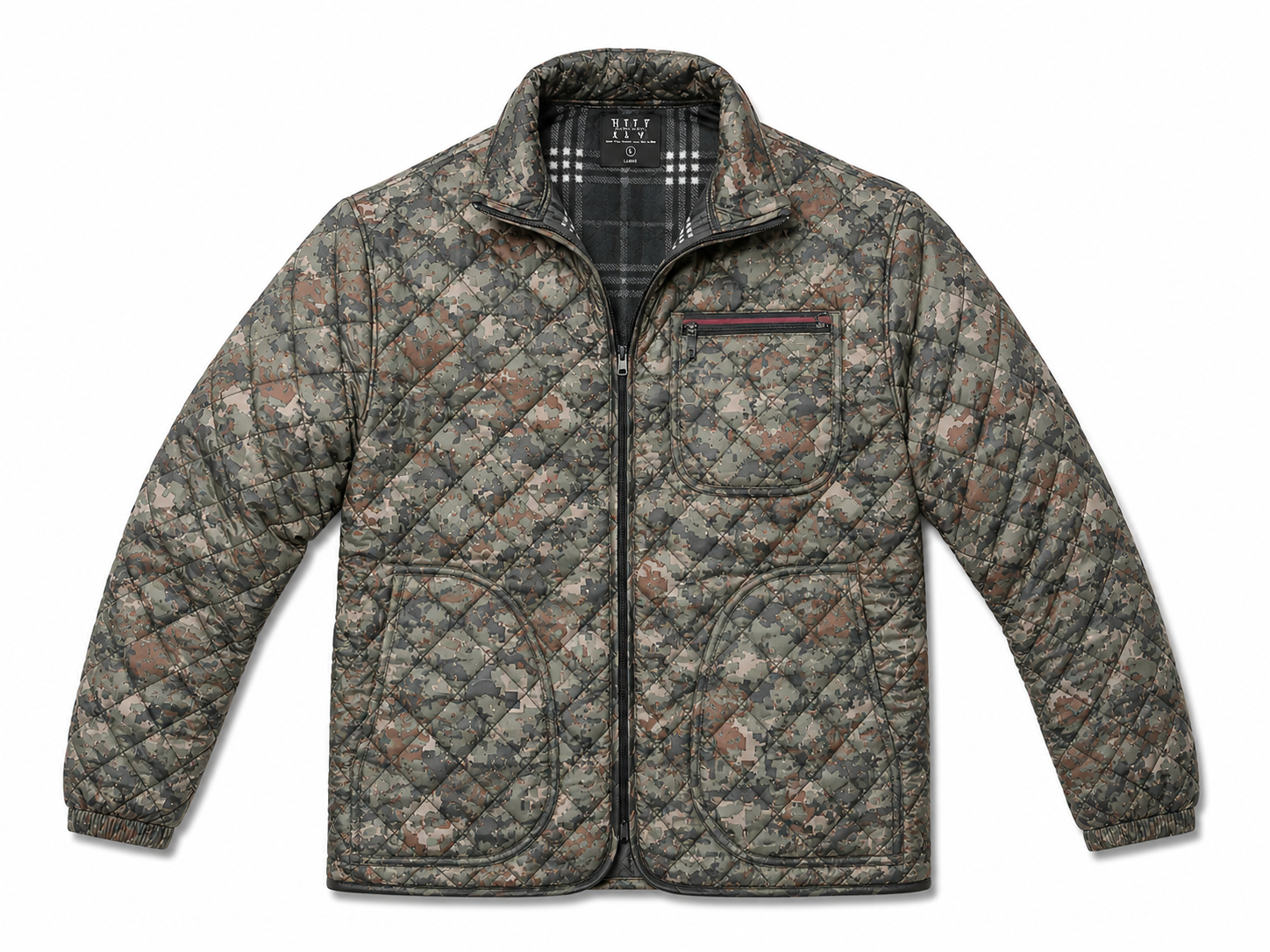 Camouflage jacket on a white background