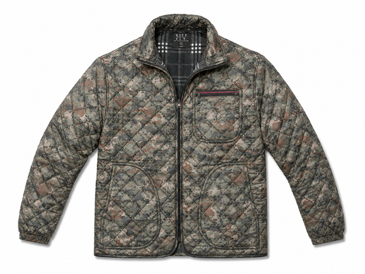 Camouflage jacket on a white background