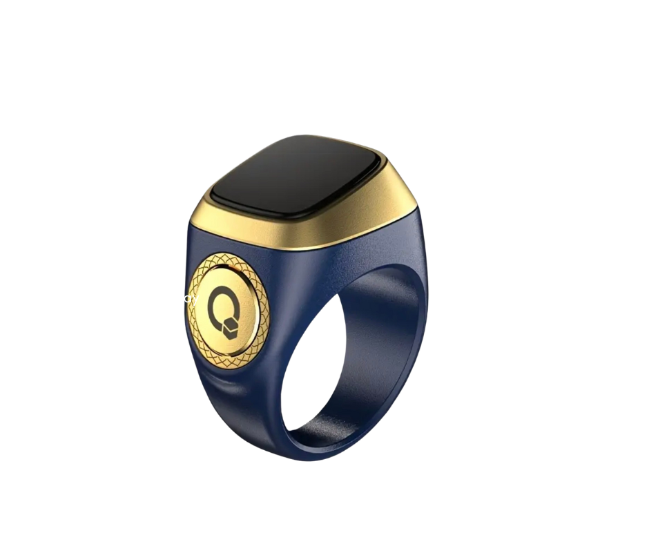 iQibla Smart Tasbih Ring - Digital Dhikr Counter with OLED Display