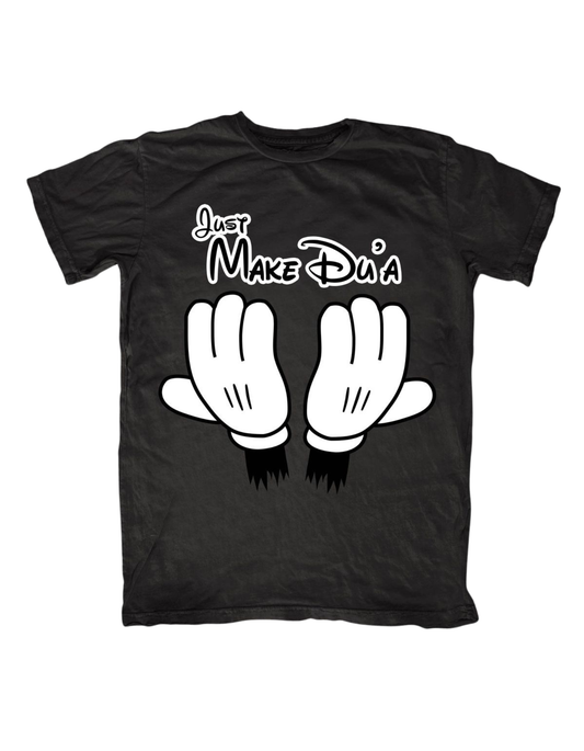 Just Make Du'a Kids T-Shirt - Black Islamic Clothing for Children