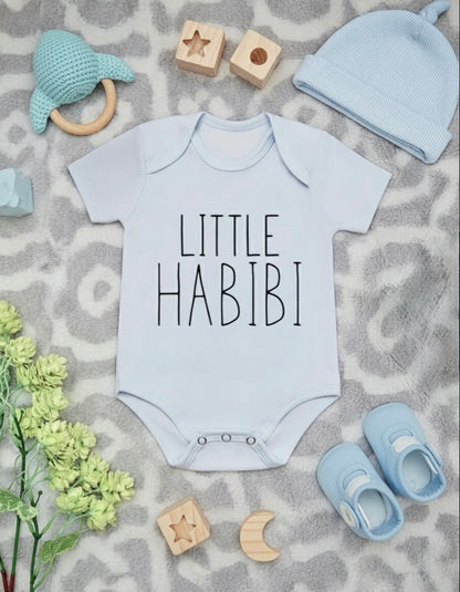 Little Habibi Baby Blue Romper - Cute Islamic Gift for Baby Boys
